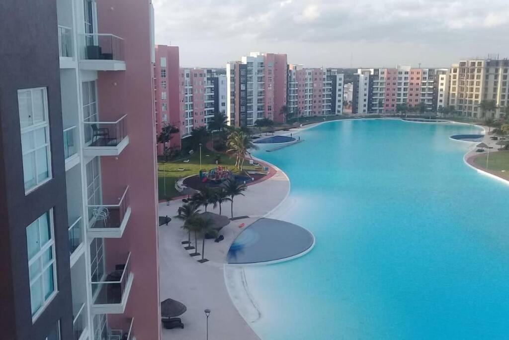 Departamento Con Laguna Artificial Cancún Kültér fotó