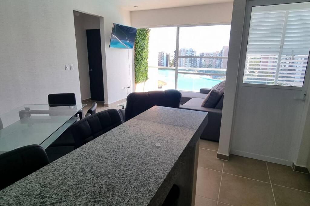 Departamento Con Laguna Artificial Cancún Kültér fotó