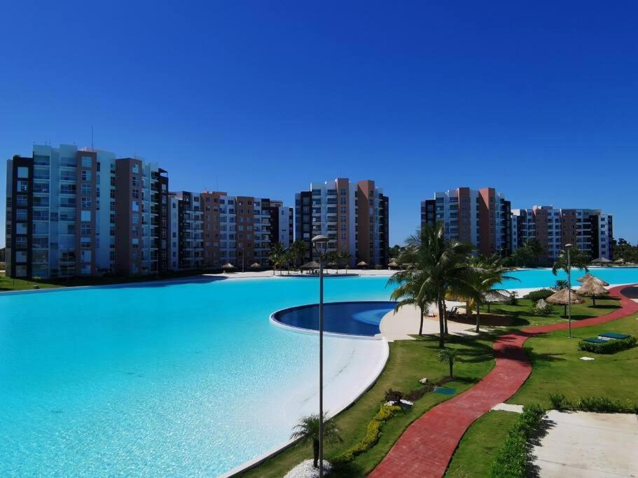 Departamento Con Laguna Artificial Cancún Kültér fotó